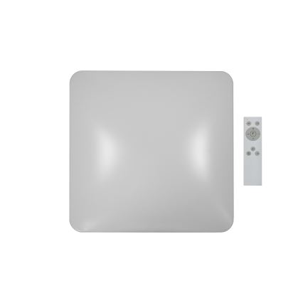 Brilagi - dimmbare LED-Deckenleuchte VELVET SQUARE, LED/24W/230V, 43x43 cm, 3000/4000/6500K + Fernbedienung, braun