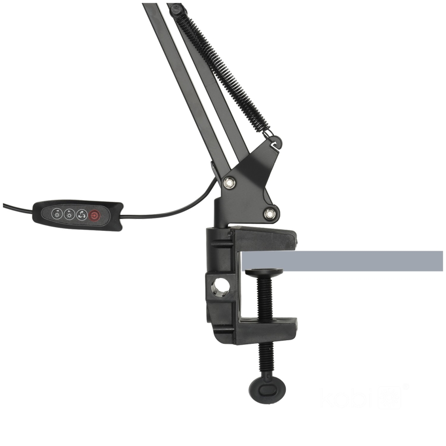 Brilagi - Dimmbare, flexible LED-Tischleuchte VARIO 2xLED/14W/230V 3000-6000K schwarz