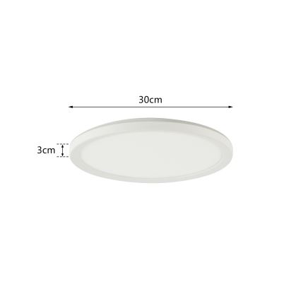Brilagi - LED RGBW dimmbare Deckenleuchte ULTRA SLIM LED/18W/230V 2700-6500K Ø 30 cm weiß + Fernbedienung