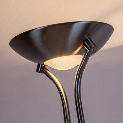 Brilagi - Dimmbare Stehleuchte SCARLETT 1xR7s/230W/230V + 1xG9/40W mattchrom