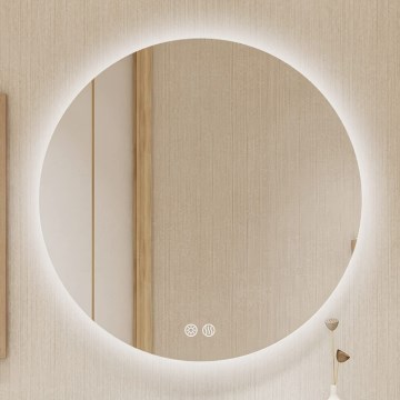 Brilagi - Dimmbarer, beheizter Badezimmerspiegel mit LED-Hintergrundbeleuchtung DEMI PRO LED/20W/230V Ø 60 cm 3000/4000/6500K IP44