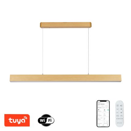 Brilagi - dimmbarer LED-Kronleuchter SLEEKLINE SMART LED/40W/230V Wi-Fi Tuya Eichen-Dekor + Fernbedienung