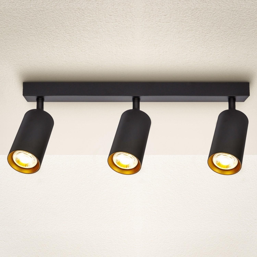 Brilagi - dimmbarer LED-Einbaustrahler SELE 3xGU10/6,5W/230V 2700-6500K schwarz/gold
