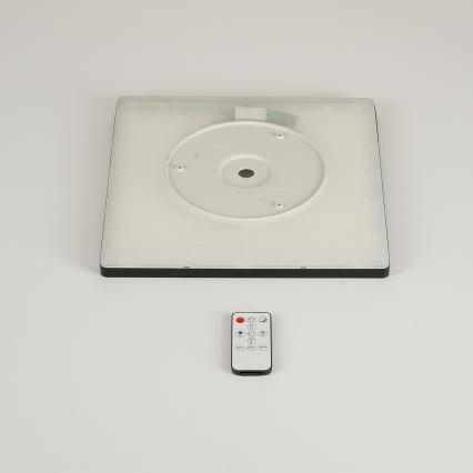 Brilagi - LED-dimmbare Deckenleuchte ULTRA SLIM LED/18W/230V 2700-6500K 30x30 cm schwarz + Fernbedienung