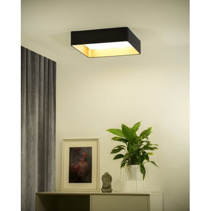 Brilagi - Dimmbare LED-Deckenleuchte VELVET SQUARE SMART LED/36W/230V 2700-6500K Wi-Fi Tuya + Fernbedienung grau