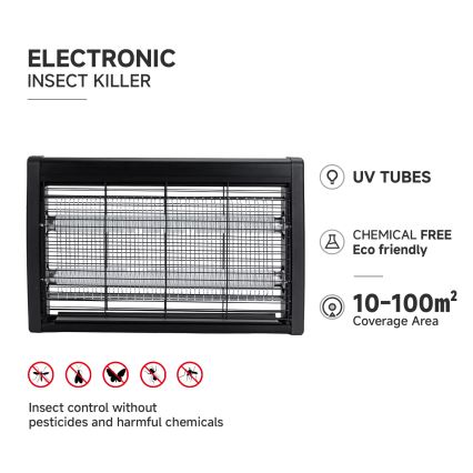 Brilagi - Elektrischer Insektenvernichter 2xUV/20W/230V 100 m2