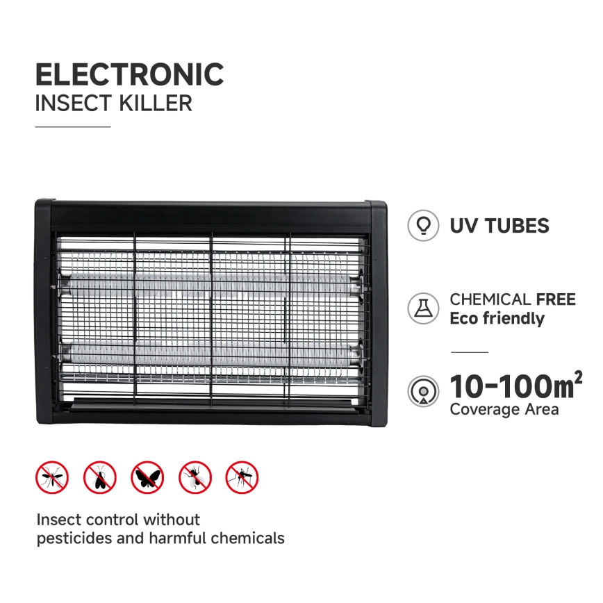 Brilagi - Elektrischer Insektenvernichter 2xUV/20W/230V 100 m2