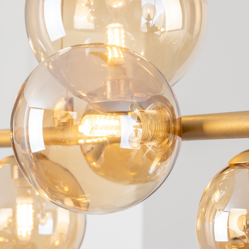 Brilagi - Ersatzglas für Hängeleuchte, Wandleuchten und Lampen MISTEL, MILLA d 12 cm golden