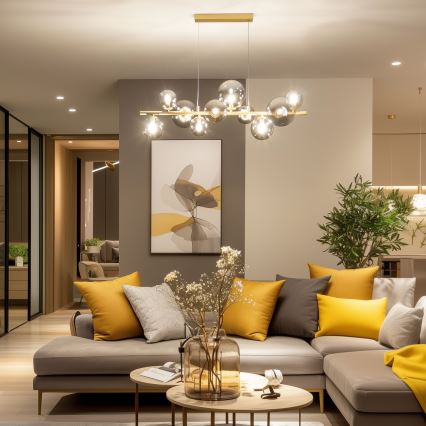 Brilagi - Ersatzglas für Hängeleuchte, Wandleuchten und Lampen MISTEL, MILLA d 12 cm rauchig