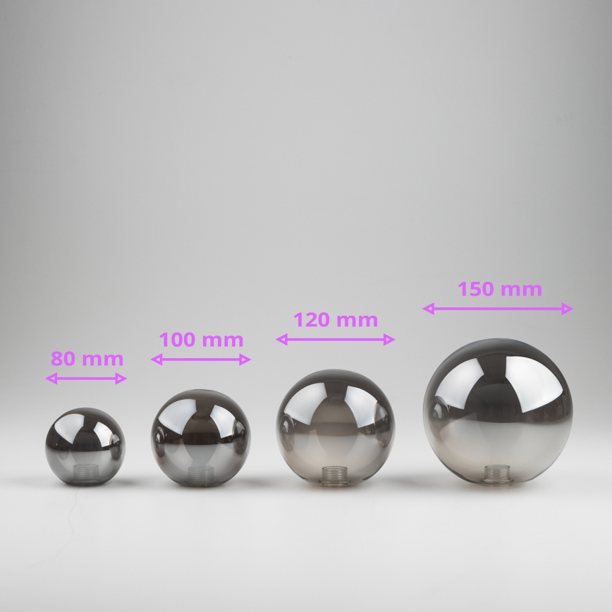 Brilagi - Ersatzglas für Hängeleuchte, Wandleuchten und Lampen MISTEL, MILLA d 12 cm rauchig