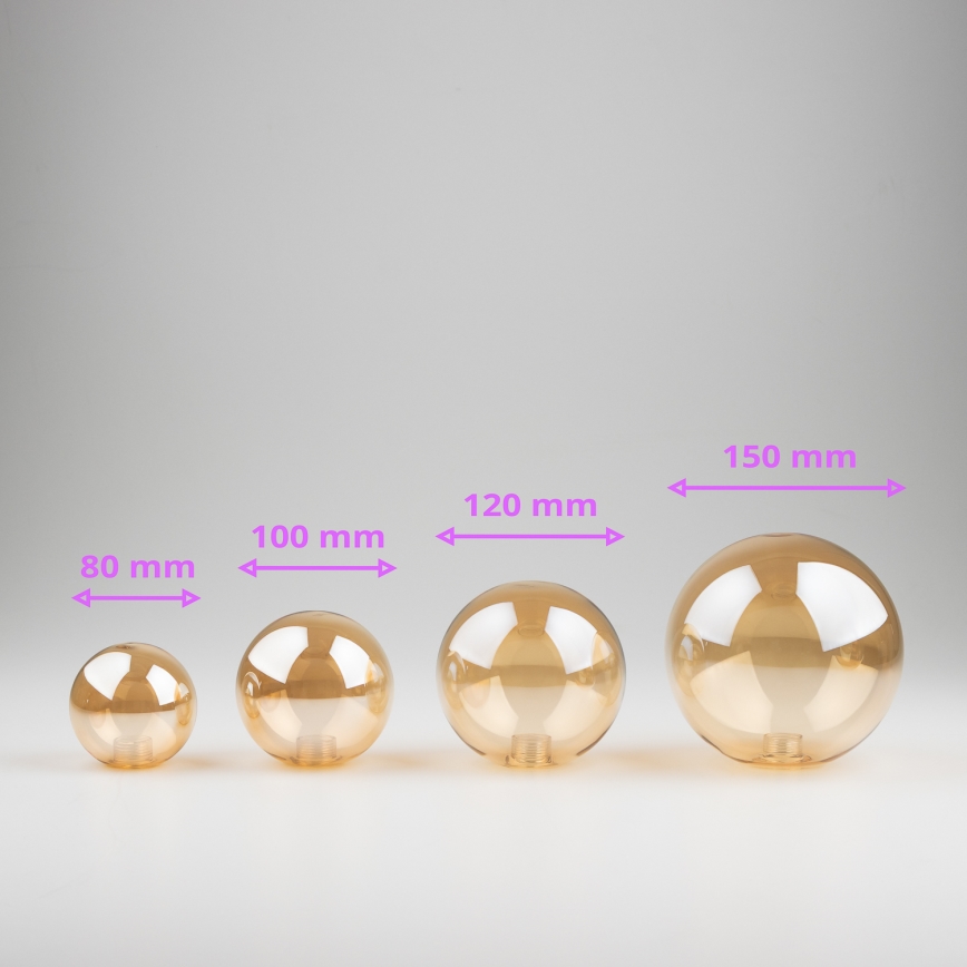 Brilagi - Ersatzglas für Hängeleuchte, Wandleuchten und Lampen MISTEL, MILLA d 8 cm golden