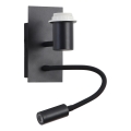 Brilagi - Flexible LED-Wandleuchte NUBILA 1xE27/25W/230V + LED/3W schwarz