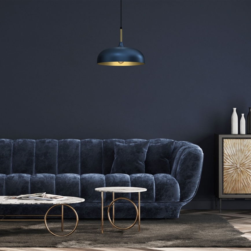 Brilagi - Hängeleuchte ABRAHAM 1xE27/60W/230V d 35 cm blau