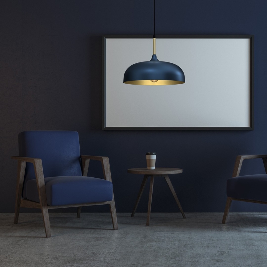 Brilagi - Hängeleuchte ABRAHAM 1xE27/60W/230V d 35 cm blau