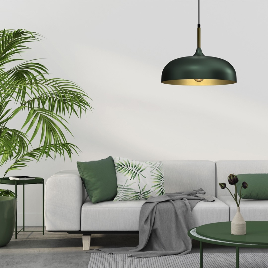 Brilagi - Hängeleuchte ABRAHAM 1xE27/60W/230V d 35 cm grün