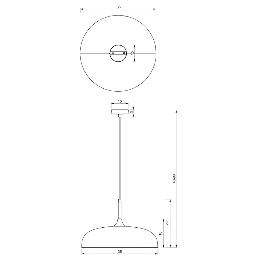 Brilagi - Hängeleuchte ABRAHAM 1xE27/60W/230V d 35 cm grün