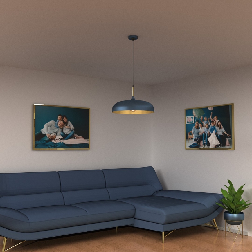 Brilagi - Hängeleuchte ABRAHAM 1xE27/60W/230V d 45 cm blau