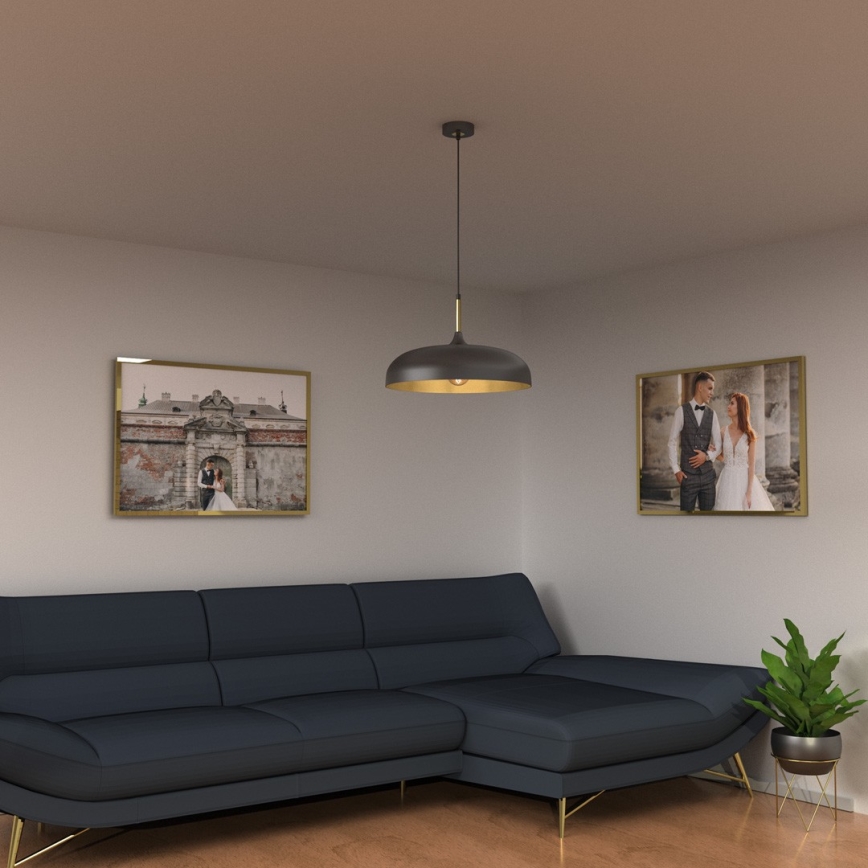 Brilagi - Hängeleuchte ABRAHAM 1xE27/60W/230V d 45 cm schwarz