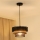 Brilagi - Hängeleuchte an Kabel DAKOTA LUNETA 1xE27/15W/230V Ø 25 cm schwarz/Rattan