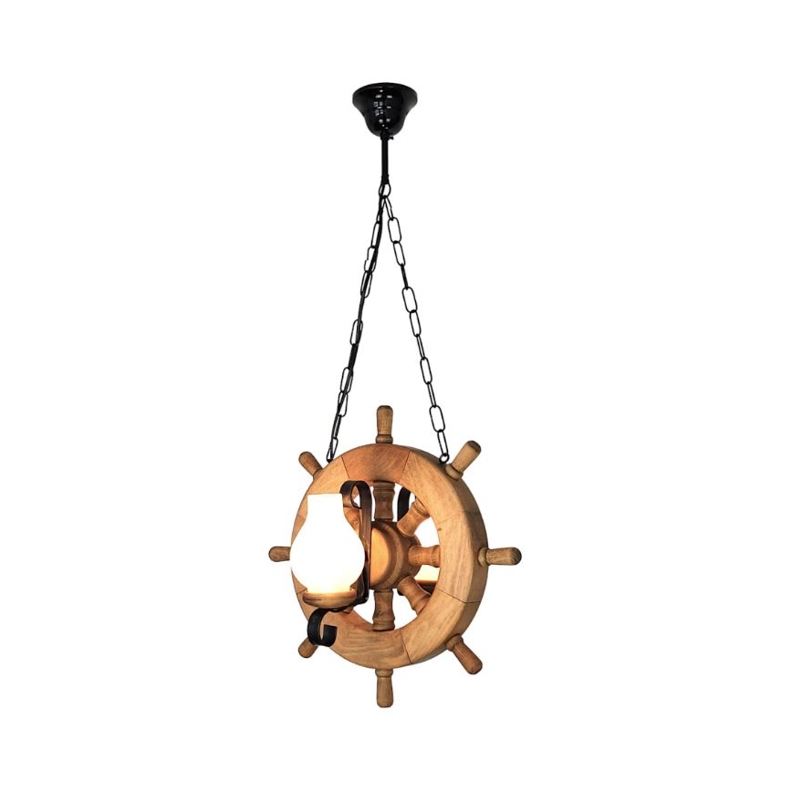 Brilagi - Hängeleuchte an Kette TIMONA 2xE14/40W/230V Buche