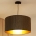 Brilagi - Hängeleuchte an Seil BOSTON ROLLER 1xE27/15W/230V Ø 45 cm Stroh Braun/Gold