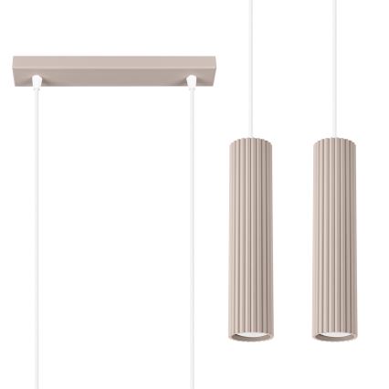 Brilagi - Hängeleuchte CRESTO 2xGU10/10W/230V taupe