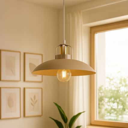 Brilagi - Hängeleuchte FLAMENGO 1xE27/60W/230V beige