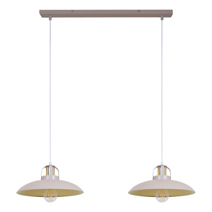 Brilagi - Hängeleuchte FLAMENGO 2xE27/60W/230V beige