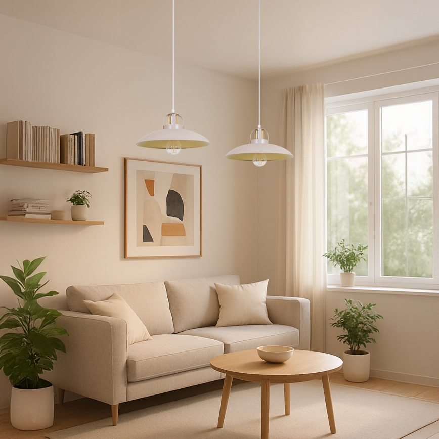 Brilagi - Hängeleuchte FLAMENGO 2xE27/60W/230V beige