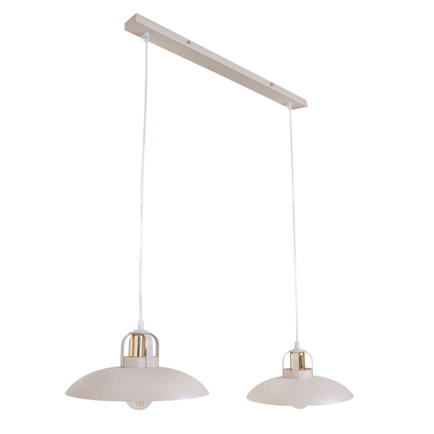 Brilagi - Hängeleuchte FLAMENGO 2xE27/60W/230V beige