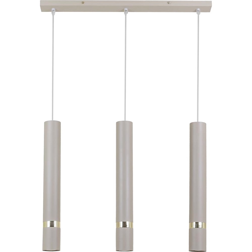 Brilagi - Hängeleuchte POKER 3xGU10/25W/230V beige/golden