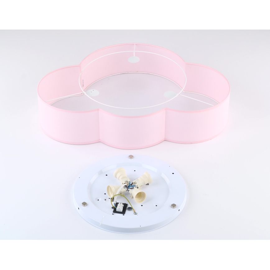 Brilagi - Kinder-Deckenleuchte NIMBUS 4xE27/15W/230V 46x63 cm rosa
