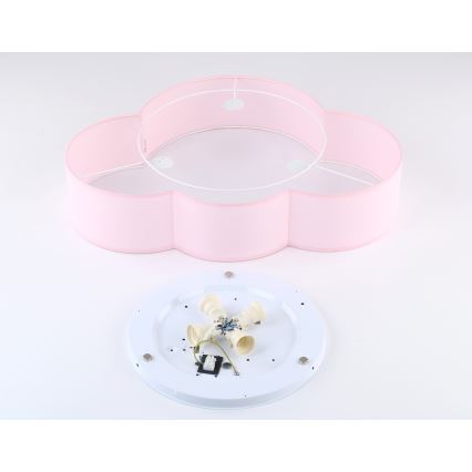 Brilagi - Kinder-Deckenleuchte NIMBUS 4xE27/15W/230V rosa