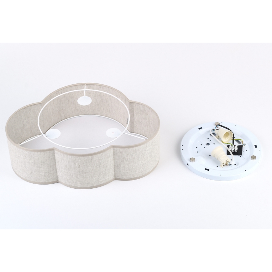 Brilagi - Kinder-Deckenleuchte NIMBUS LINEN 2xE27/15W/230V beige