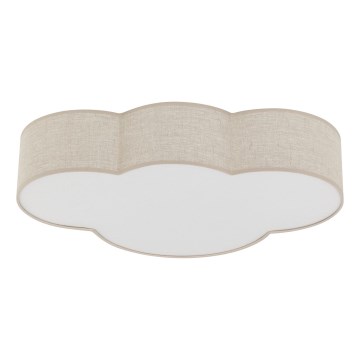 Brilagi - Kinder-Deckenleuchte NIMBUS LINEN 4xE27/15W/230V 46x63 cm beige