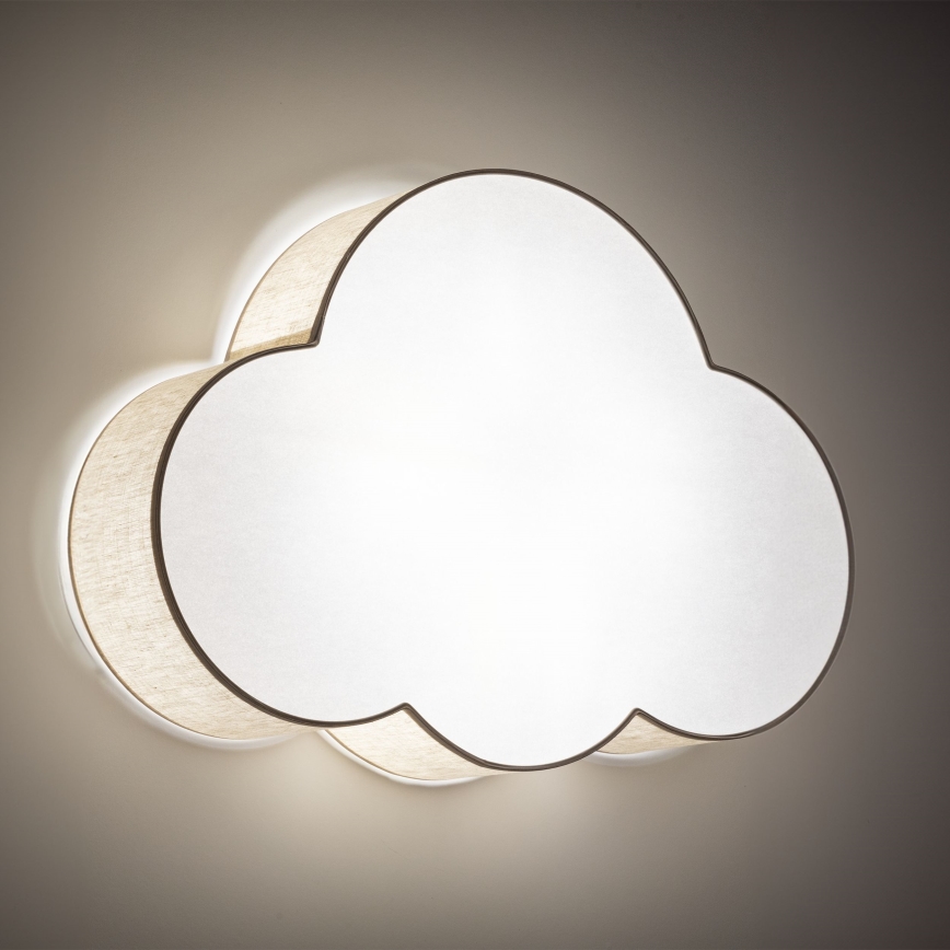 Brilagi - Kinder-Deckenleuchte NIMBUS LINEN 4xE27/15W/230V beige