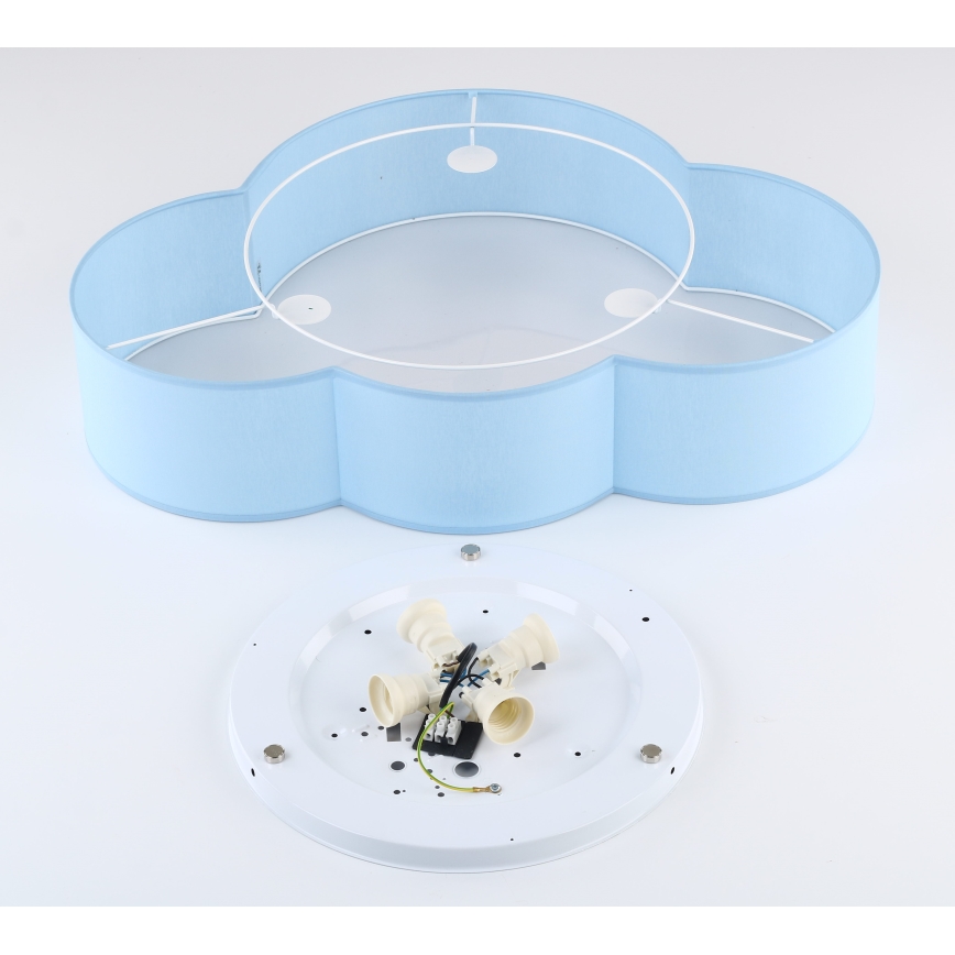 Brilagi - Kinderzimmer-Deckenleuchte NIMBUS 4xE27/15W/230V blau