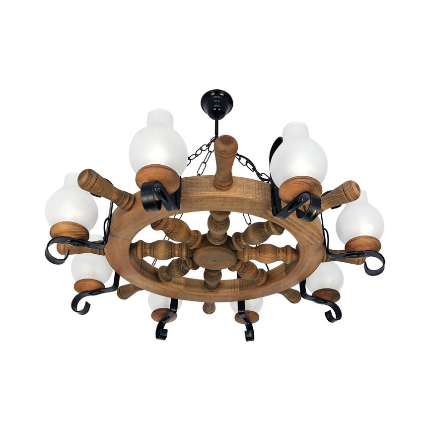 Brilagi - Kronleuchter an Kette TIMONA 8xE14/40W/230V Buche