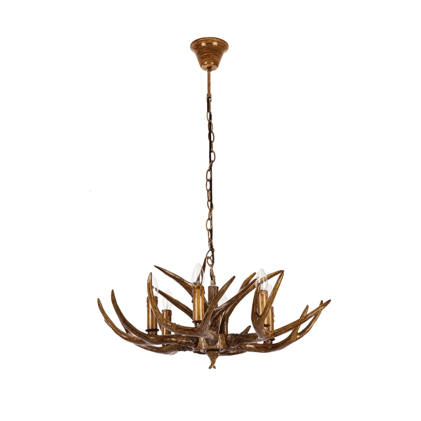 Brilagi - Kronleuchter mit Kette DEER 6xE14/10W/230V Ø 70 cm