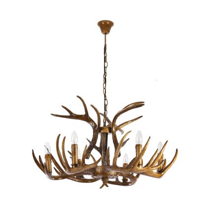 Brilagi - Kronleuchter mit Kette DEER 6xE14/10W/230V Ø 80 cm