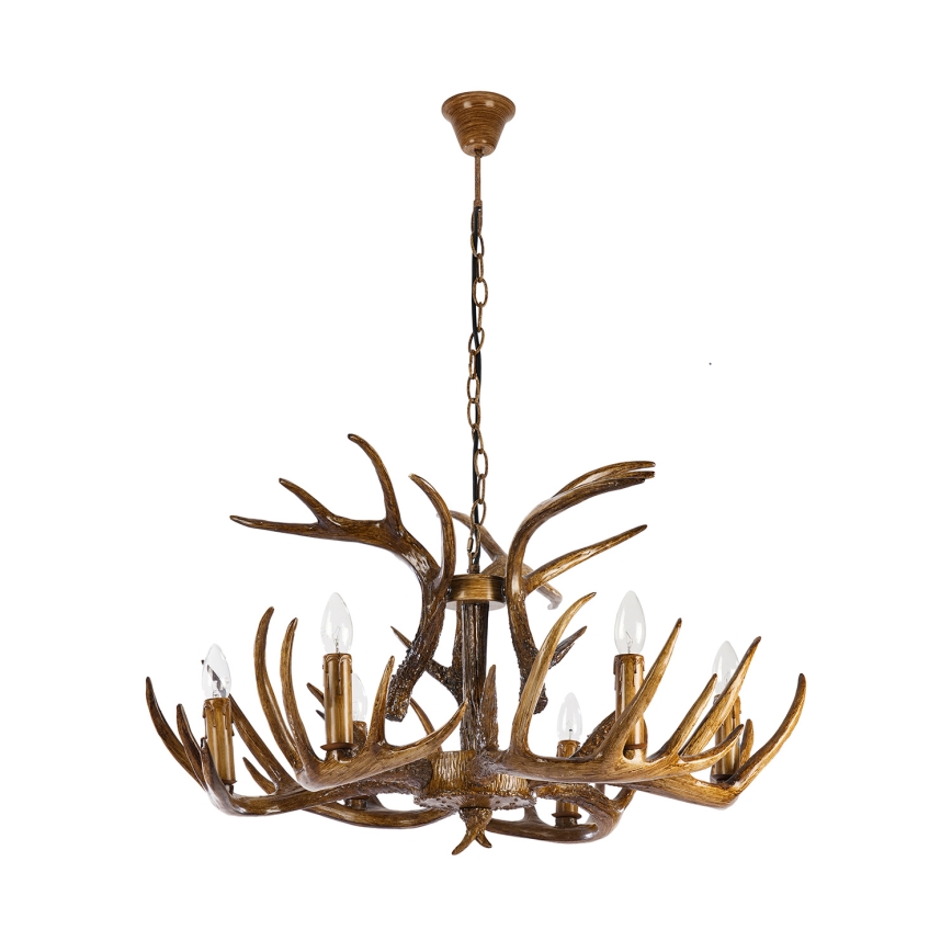 Brilagi - Kronleuchter mit Kette DEER 6xE14/10W/230V Ø 80 cm
