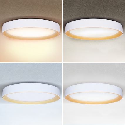 Brilagi - LED-dimmbare Deckenleuchte LARIOS LED/72W/230V weiß Ø 59 cm + Fernbedienung