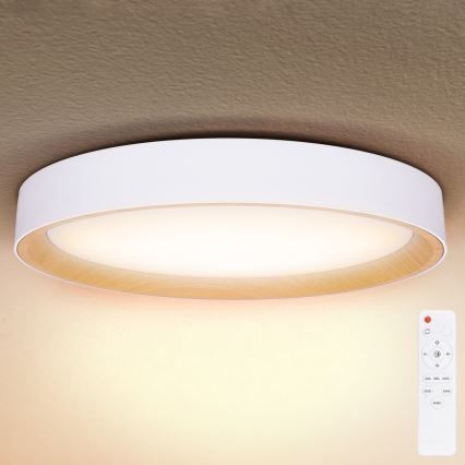 Brilagi - LED-dimmbare Deckenleuchte LARIOS LED/72W/230V weiß Ø 59 cm + Fernbedienung