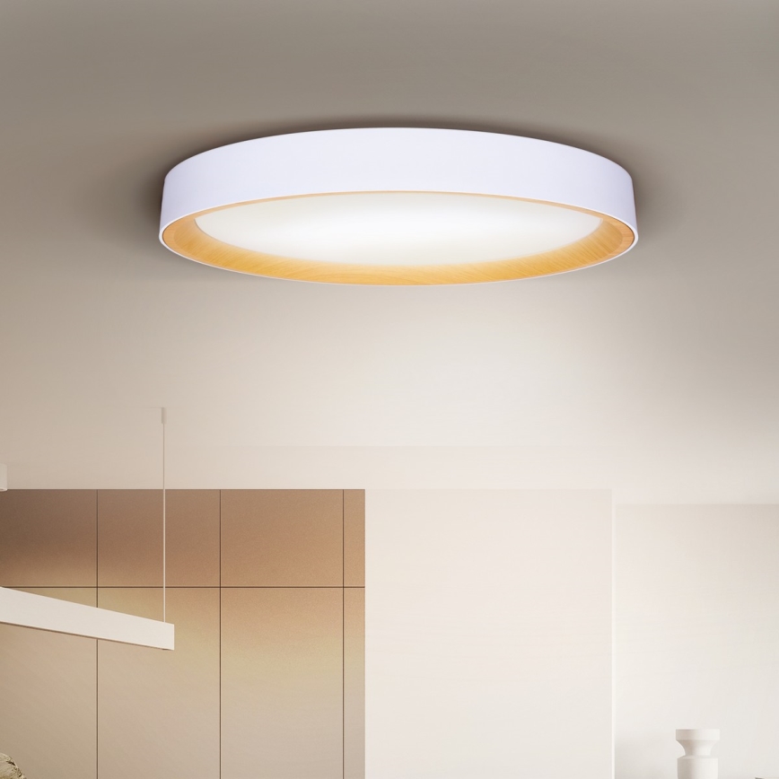Brilagi - LED-dimmbare Deckenleuchte LARIOS LED/72W/230V weiß Ø 59 cm + Fernbedienung