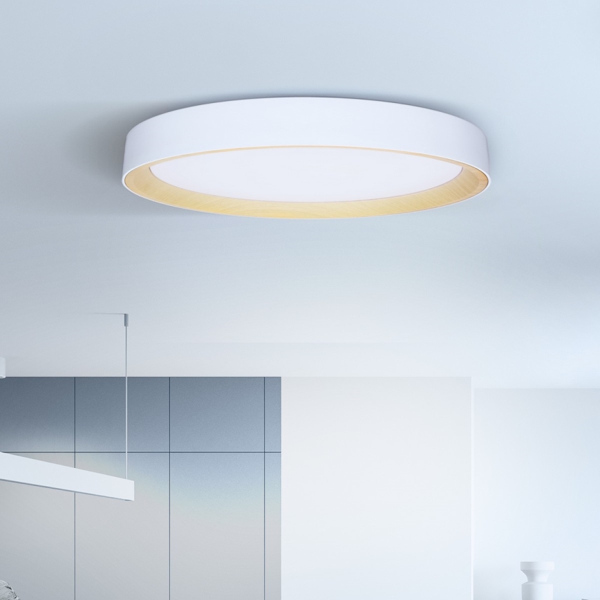 Brilagi - LED-dimmbare Deckenleuchte LARIOS LED/72W/230V weiß Ø 59 cm + Fernbedienung
