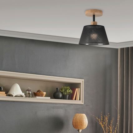 Brilagi - LED  Anbauleuchte ANTHONY 1xE14/60W/230V Eiche/schwarz