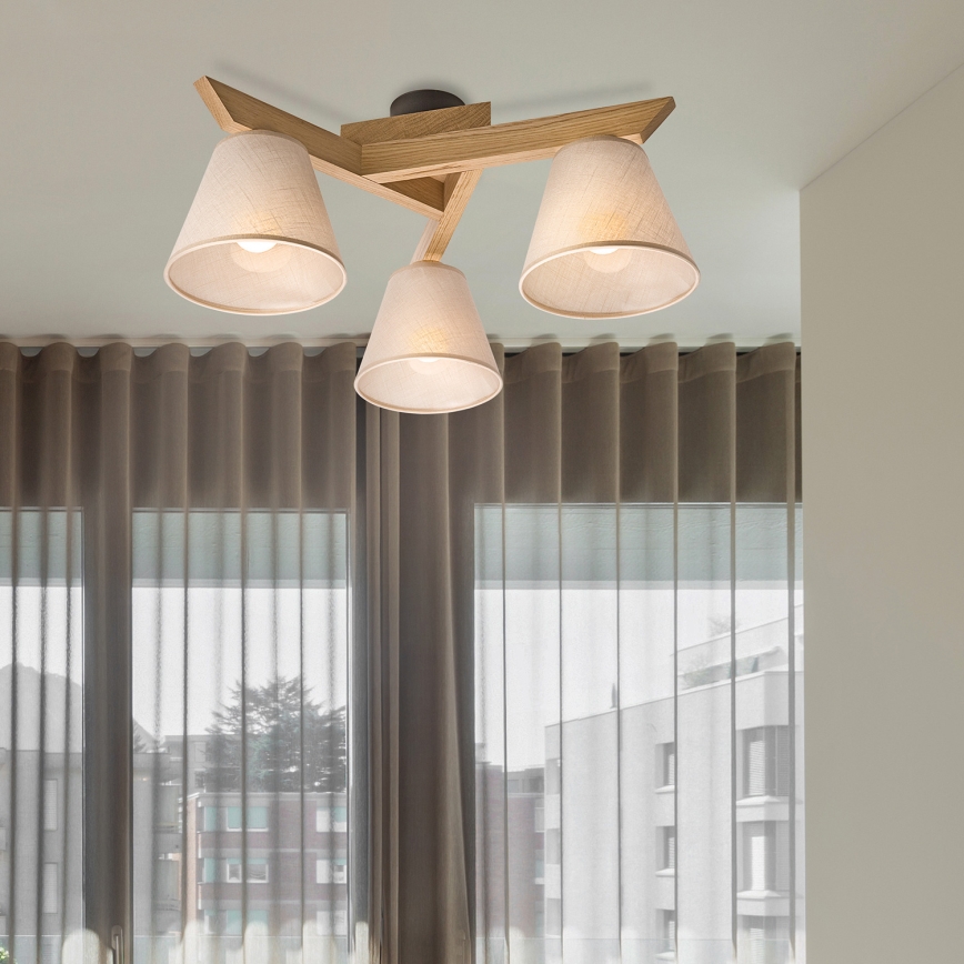 Brilagi - LED  Anbauleuchte ANTHONY 3xE14/40W/230V Eiche/beige