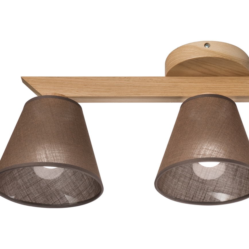 Brilagi - LED  Anbauleuchte ANTHONY 3xE14/40W/230V Eiche/braun