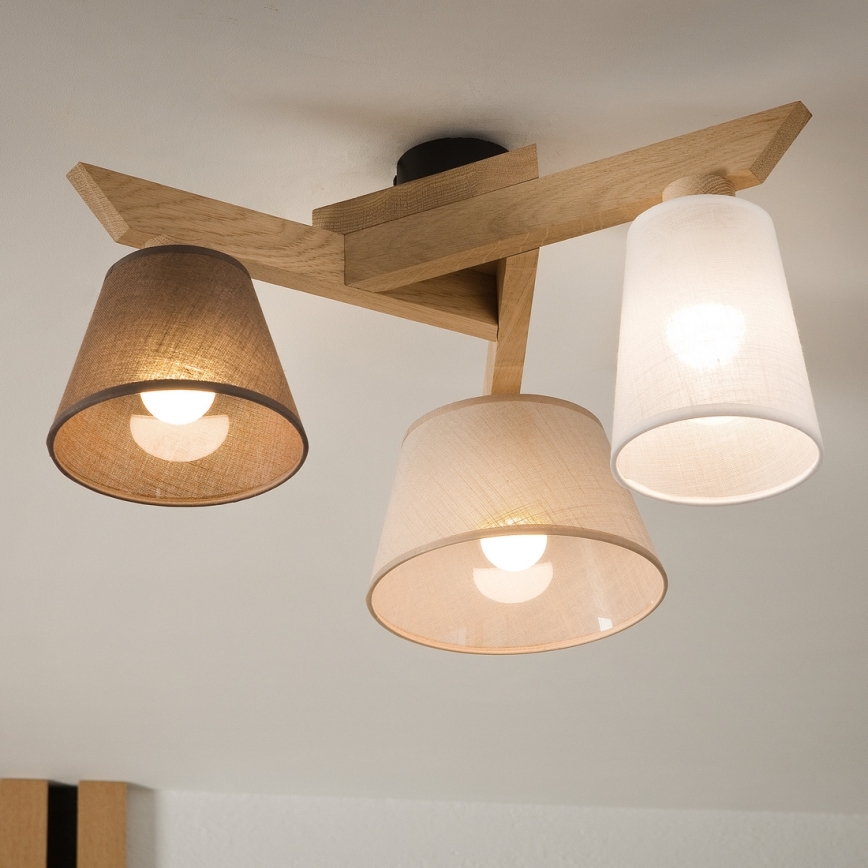 Brilagi - LED  Anbauleuchte ANTHONY 3xE14/40W/230V Eiche