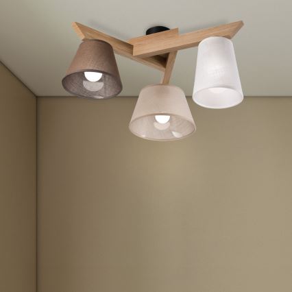 Brilagi - LED  Anbauleuchte ANTHONY 3xE14/40W/230V Eiche